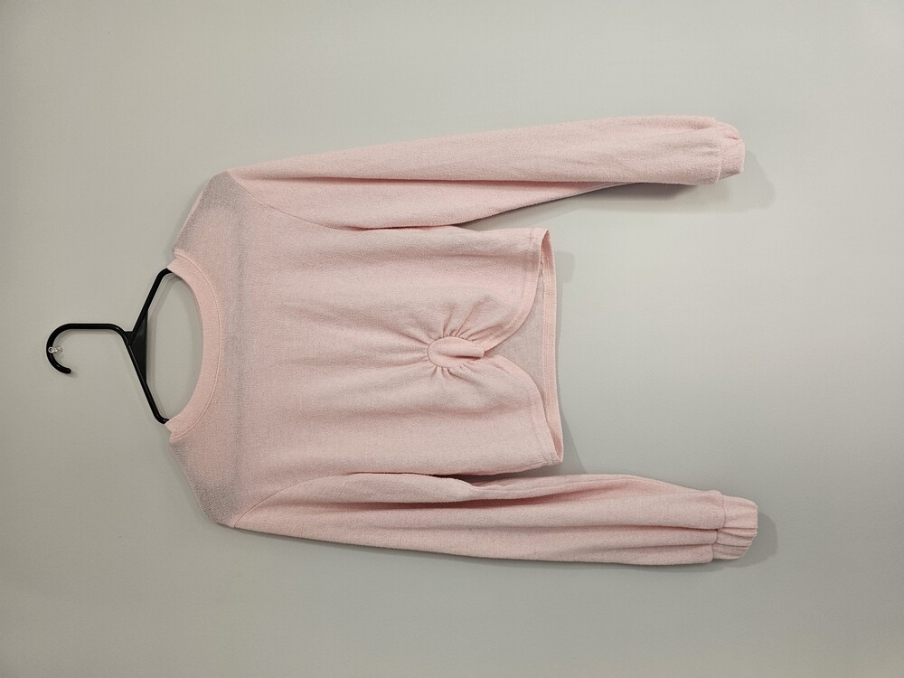 Forever 21 Pink Knotted Front Cropped Sweater – Size S